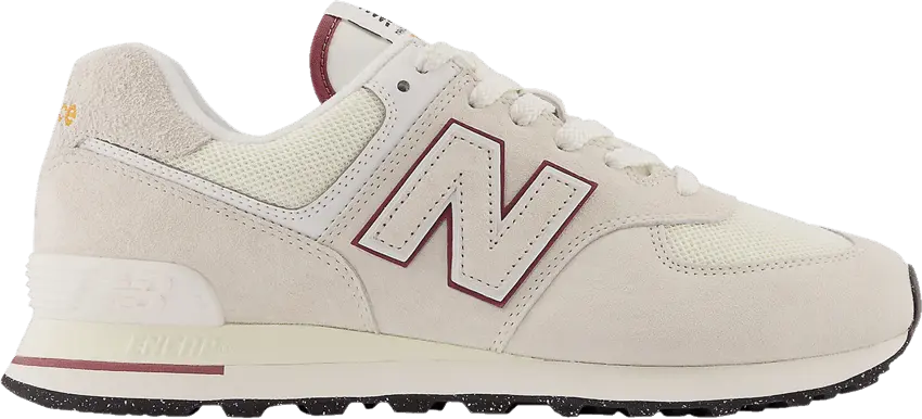  New Balance 574 Off White Burgundy (2023)