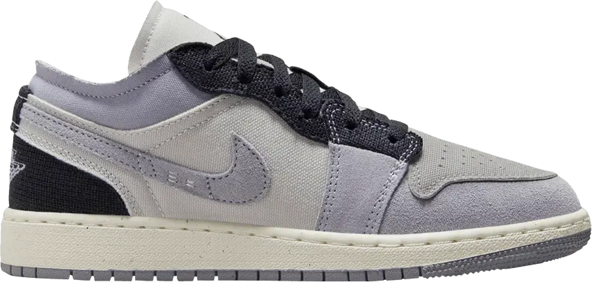  Jordan 1 Low SE Craft Tech Grey Black (GS)