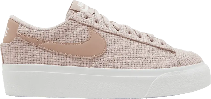  Nike Blazer Low Platform Pink Oxford Summit White Pink Oxford Rose Whisper (Women&#039;s)