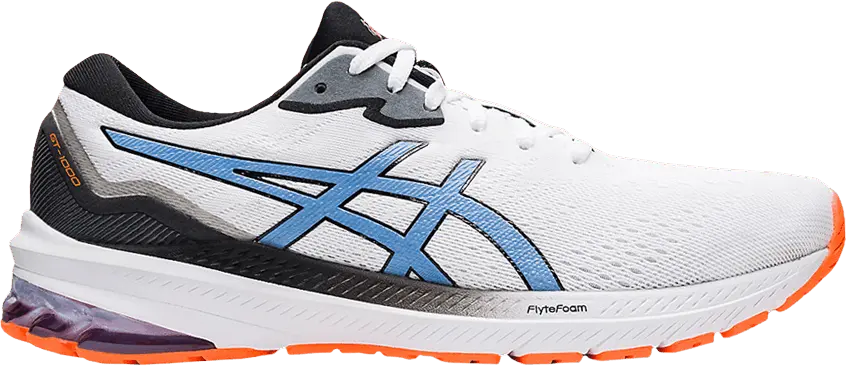  Asics ASICS GT-1000 11 White Blue Harmony Orange