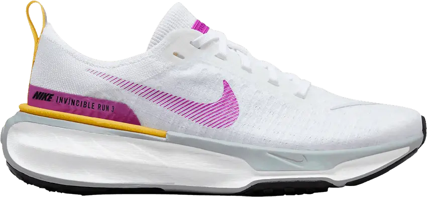  Nike ZoomX Invincible Run 3 White Vivid Purple (Women&#039;s)