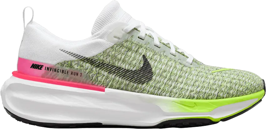 Nike ZoomX Invincible Run 3 White Volt Hyper Pink