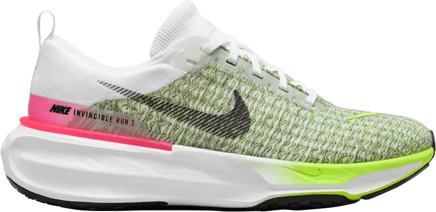  Nike ZoomX Invincible Run 3 White Volt Hyper Pink