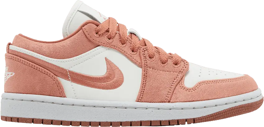  Jordan 1 Low SE Canvas Sky J Orange (Women&#039;s)