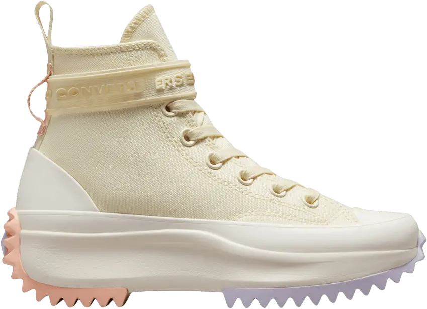  Converse Run Star Hike Platform Utility Strap High Soft Dune