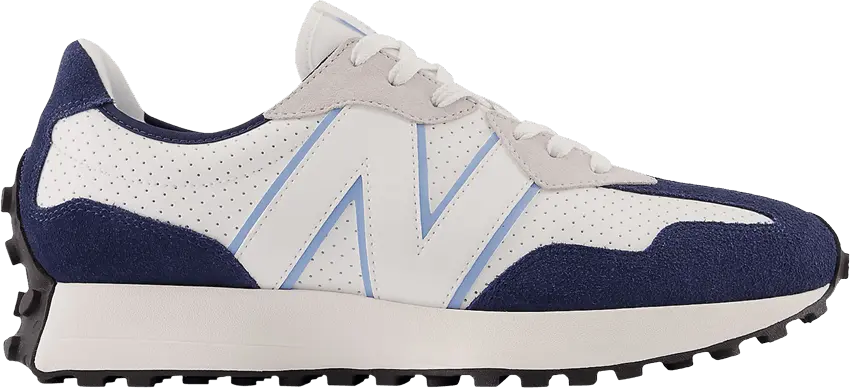  New Balance 327 White Navy Blue