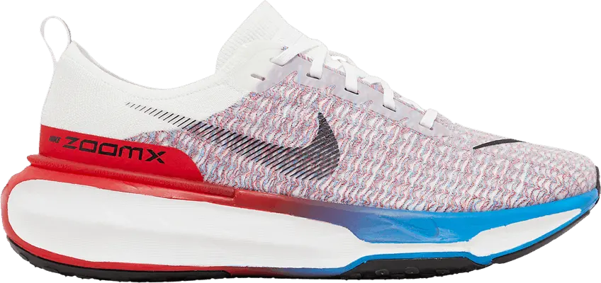  Nike ZoomX Invincible Run 3 White University Red Photo Blue Black