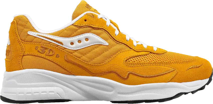 Saucony 3D Grid Hurricane Mustard White