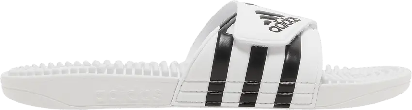  Adidas Adissage Slides &#039;White Black&#039;