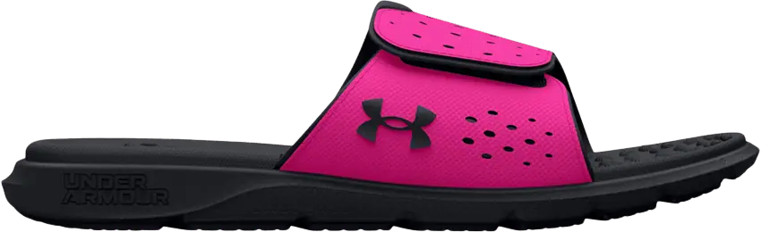  Under Armour Ignite Pro Slide GS &#039;Black Rebel Pink&#039;