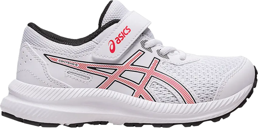  Asics Contend 8 PS &#039;White Electric Red&#039;