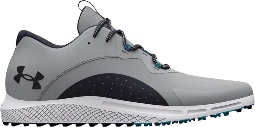  Under Armour Charged Draw 2 Spikeless Golf &#039;Grey Midnight Navy&#039;