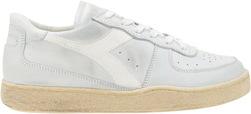  Diadora Mi Basket Low Used &#039;White&#039;