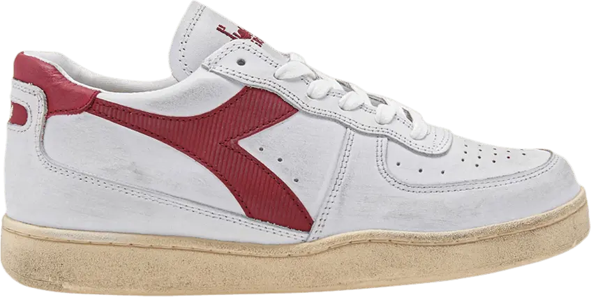  Diadora Mi Basket Low Used &#039;White Garnet&#039;