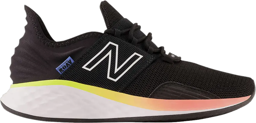  New Balance Wmns Fresh Foam Roav Wide &#039;Black Blaze Orange&#039;