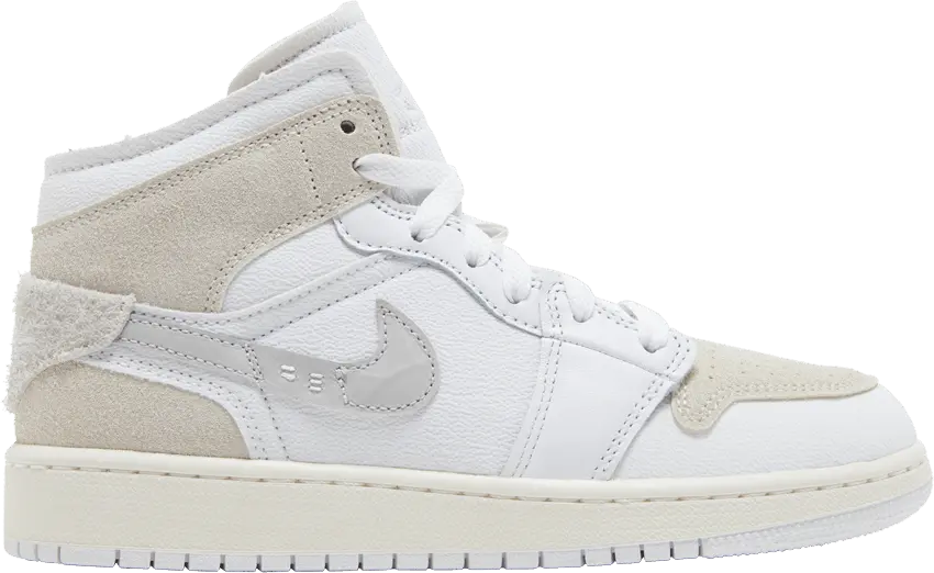  Jordan 1 Mid SE Craft Inside Out Tech Grey (GS)