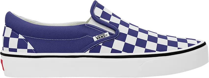  Vans Classic Slip-On &#039;Checkerboard - Beacon Blue&#039;