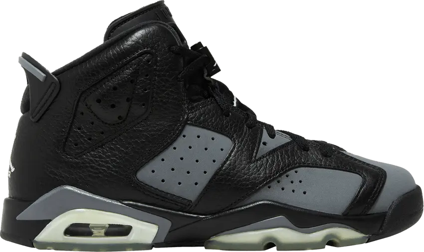  Jordan 6 Retro Black Cool Grey (GS)