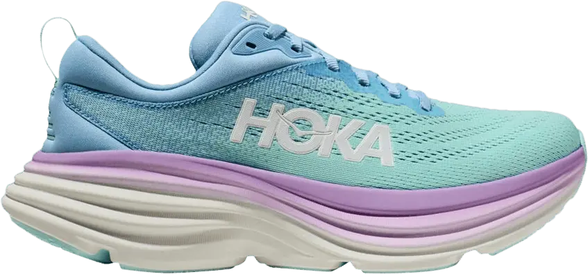  Hoka One One Wmns Bondi 8 Wide &#039;Airy Blue Sunlit Ocean&#039;