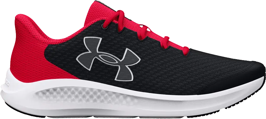 Under Armour Charged Pursuit 3 GS &#039;Big Logo - Black Red&#039;