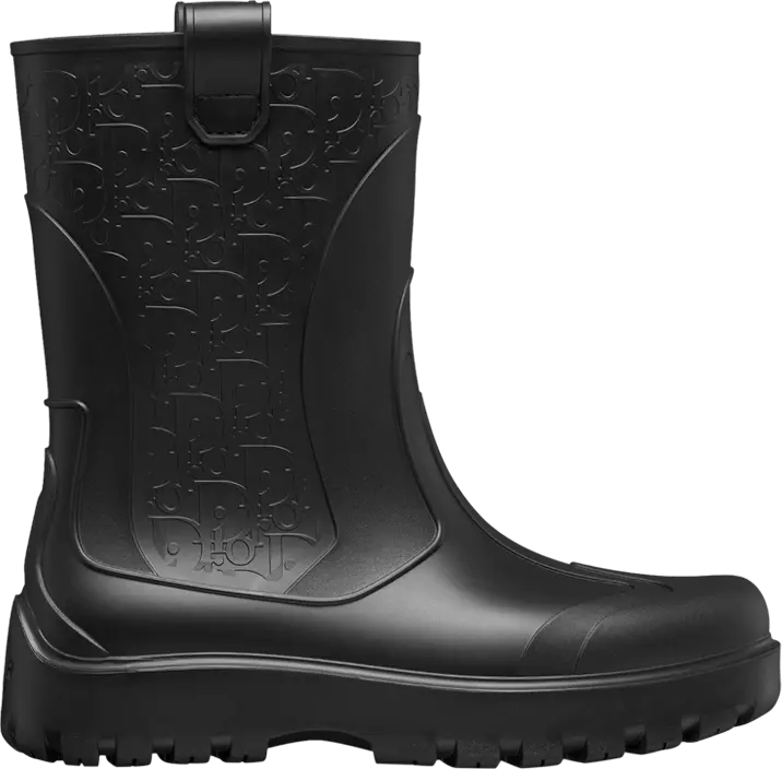 Dior Garden Rain Boot &#039;Dior Oblique Embossed - Black&#039;