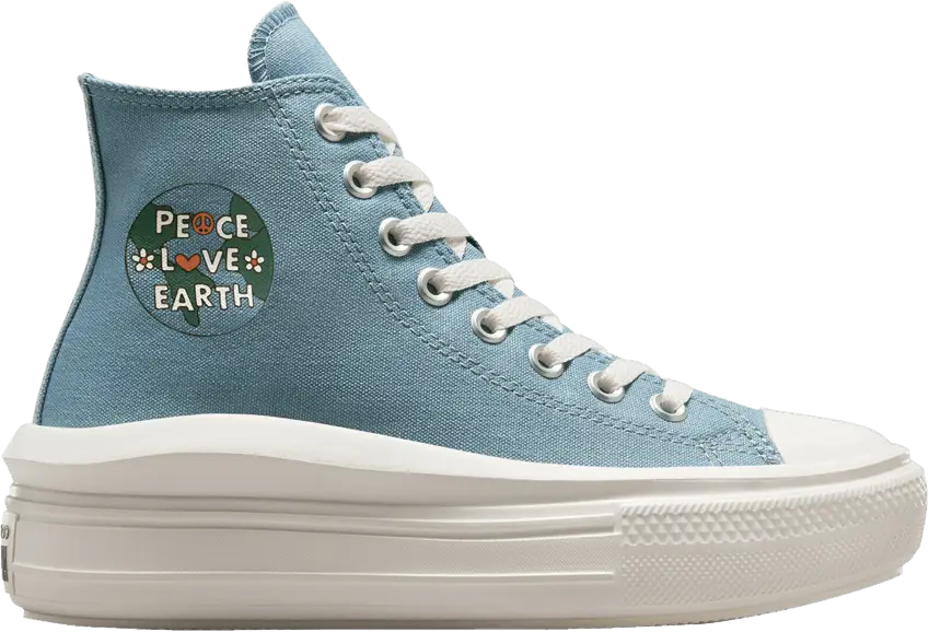  Converse Wmns Chuck Taylor All Star Move Platform High &#039;Peace, Love, Earth&#039;