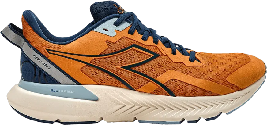 Diadora Mythos Blushield Volo 3 &#039;Bright Marigold Blue Opal&#039;