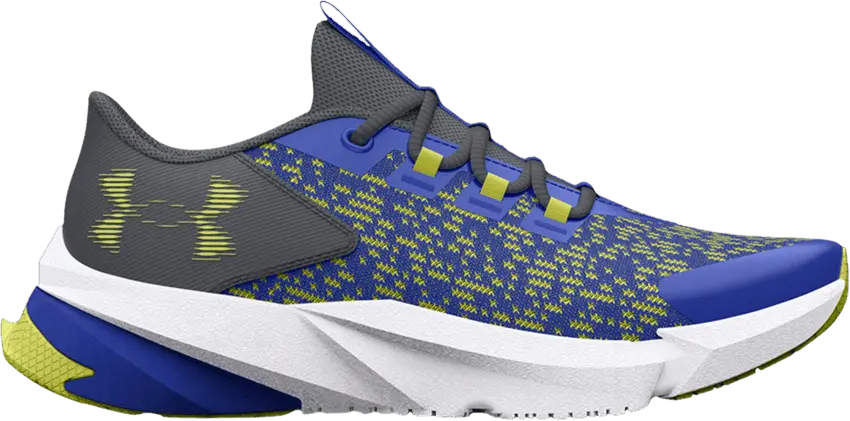  Under Armour Scramjet 5 AL GS &#039;Team Royal Lime Yellow&#039;