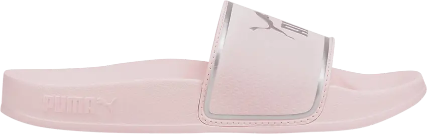  Puma Leadcat 2.0 Slide Little Kid &#039;Chalk Pink Silver&#039;