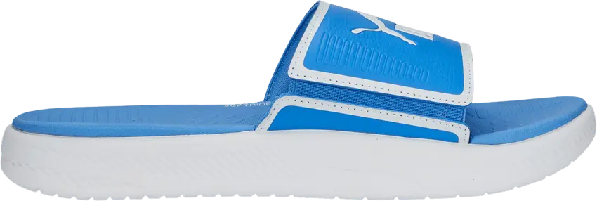 Puma Softride Slide &#039;Dusky Blue White&#039;