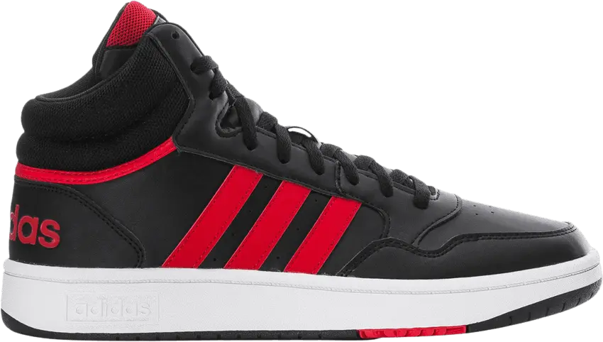  Adidas Hoops 3.0 Mid &#039;Black Scarlet&#039;