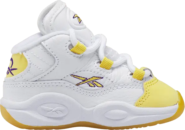  Reebok Question Mid Toddler &#039;Yellow Toe&#039;