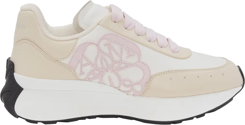  Alexander Mcqueen Alexander McQueen Sprint Runner Beige Light Pink (Women&#039;s)