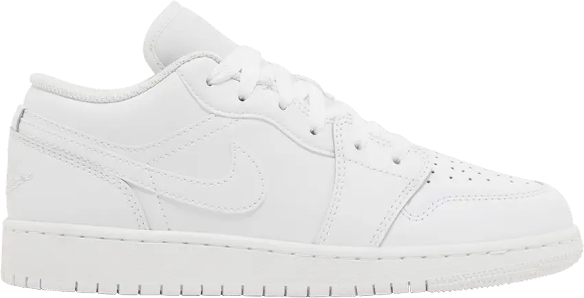  Jordan 1 Low Triple White (2023) (GS)