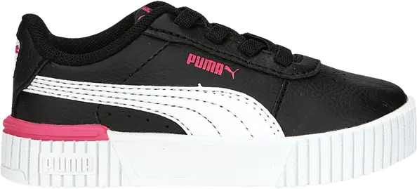  Puma Carina 2.0 Toddler &#039;Black Glowing Pink&#039;