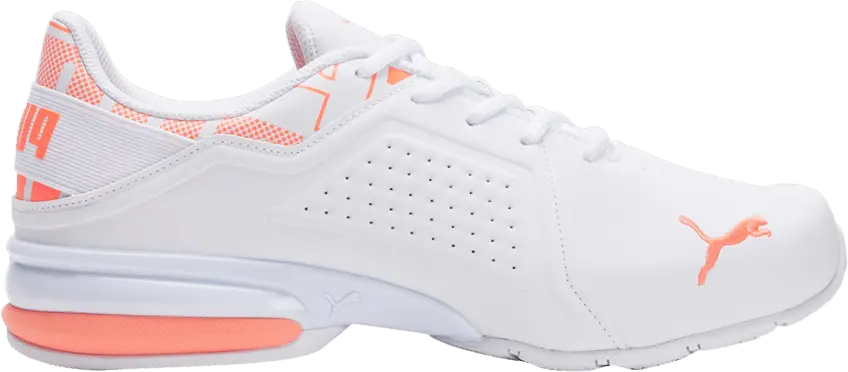 Puma Viz Runner Repeat &#039;White Ultra Orange&#039;