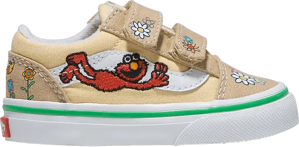  Vans Sesame Street x Old Skool V Toddler &#039;Elmo&#039;