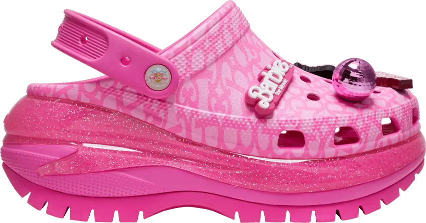  Crocs Classic Mega Crush Clog Barbie The Movie Electric Pink