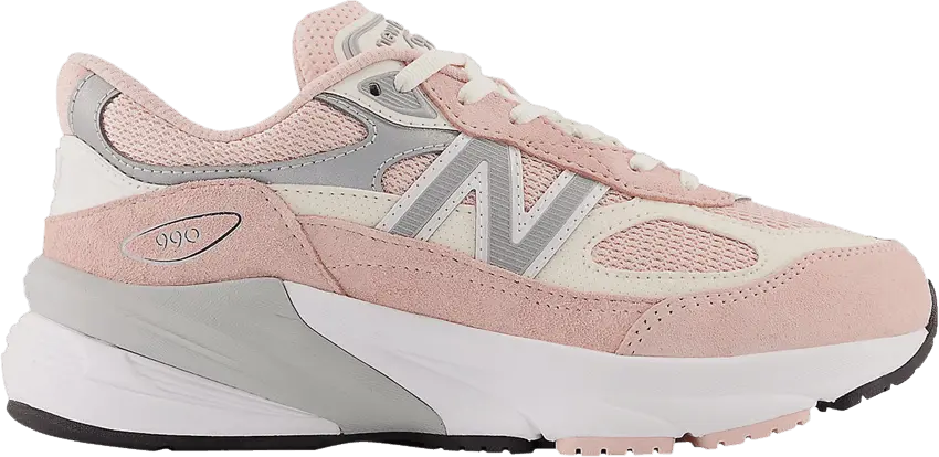  New Balance FuelCell 990v6 Big Kid Wide &#039;Pink Haze&#039;