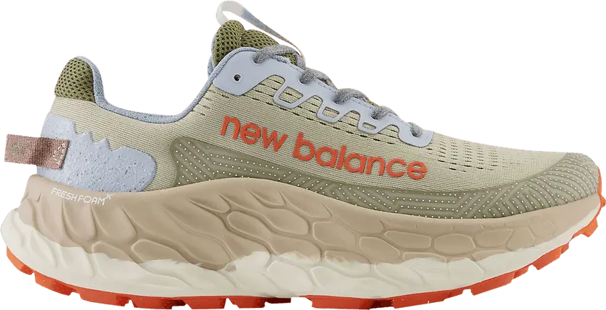  New Balance Fresh Foam X More Trail v3 2E Wide &#039;Fatigue Green Poppy&#039;