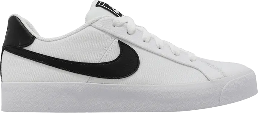  Nike Wmns Court Royale AC Canvas &#039;White Black&#039;