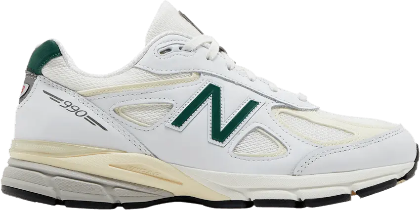  New Balance 990v4 MiUSA White Green