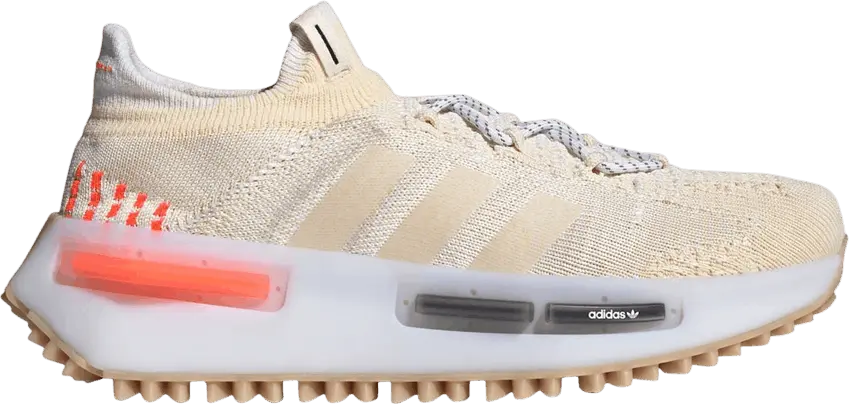  Adidas NMD_S1 &#039;Wonder White Solar Red&#039;