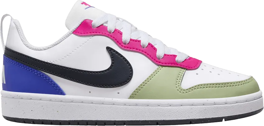  Nike Court Borough Low Recraft GS &#039;Honeydew Pink Ultramarine&#039;