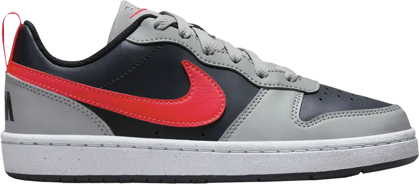  Nike Court Borough Low Recraft GS &#039;Light Smoke Bright Crimson&#039;