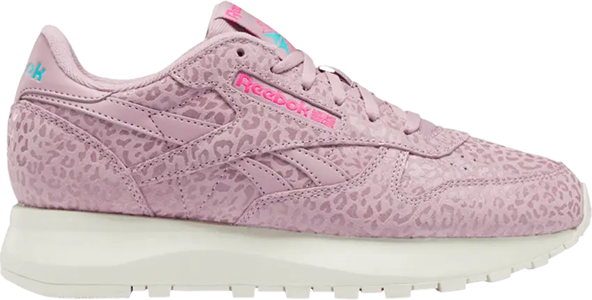  Reebok Wmns Classic Leather SP &#039;Infused Lilac Leopard&#039;