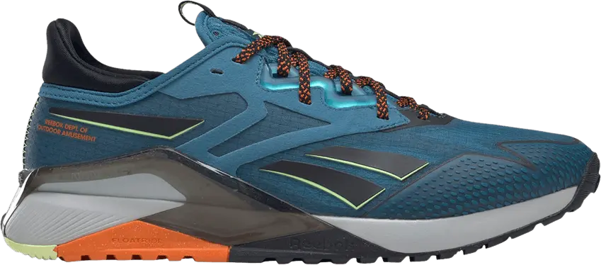  Reebok Nano X2 TR Adventure &#039;Steely Blue Smash Orange&#039;