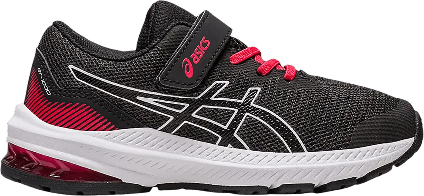  Asics GT 1000 11 PS &#039;Black Electric Red&#039;