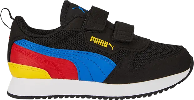  Puma R78 Little Kid &#039;Black Blue Yellow&#039;