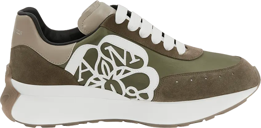  Alexander Mcqueen Alexander McQueen Sprint Runner Khaki